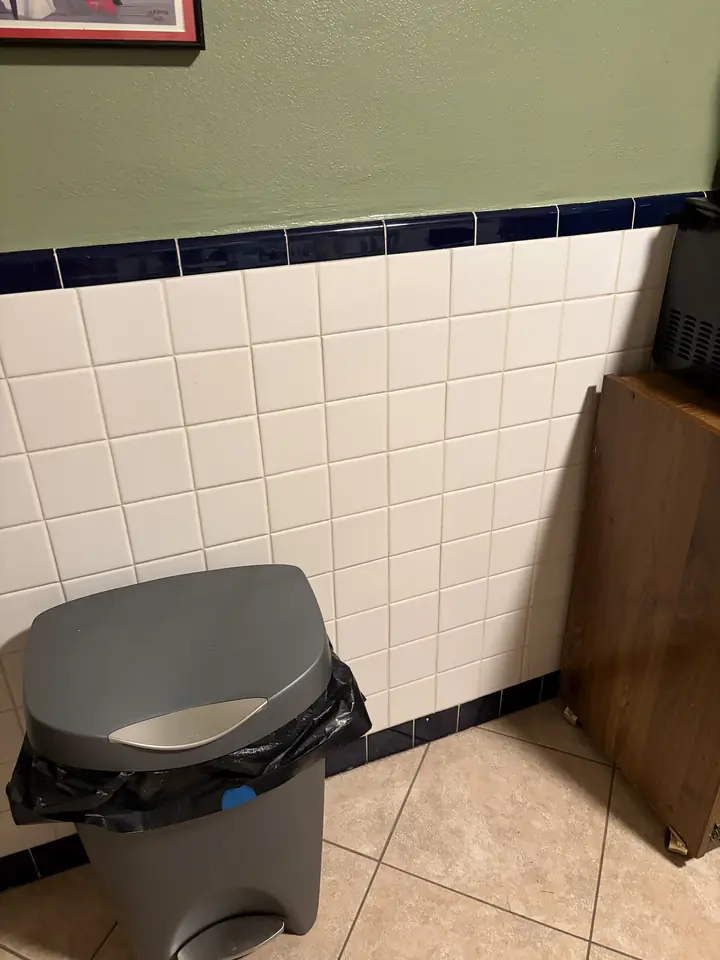 Kitchen after a Fresh Start cleaning in St. Louis, MO — tile, grout line and trim